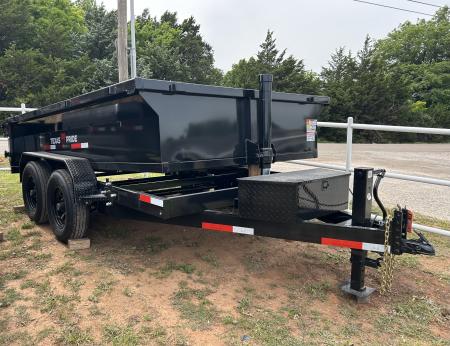 New 2026 Texas Pride Trailers 7x12x2 Tandem Axles Dump Trailer - Equipment Ramps
