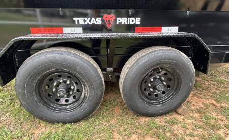 New 2026 Texas Pride Trailers 7x12x2 Tandem Axles Dump Trailer -7k Axles- Equipment Ramps