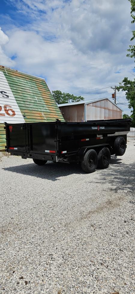 New 2026 Texas Pride Trailers 7x16x3 Tandem Axles Dump Trailer-8K Axles- UPGRADES!!!