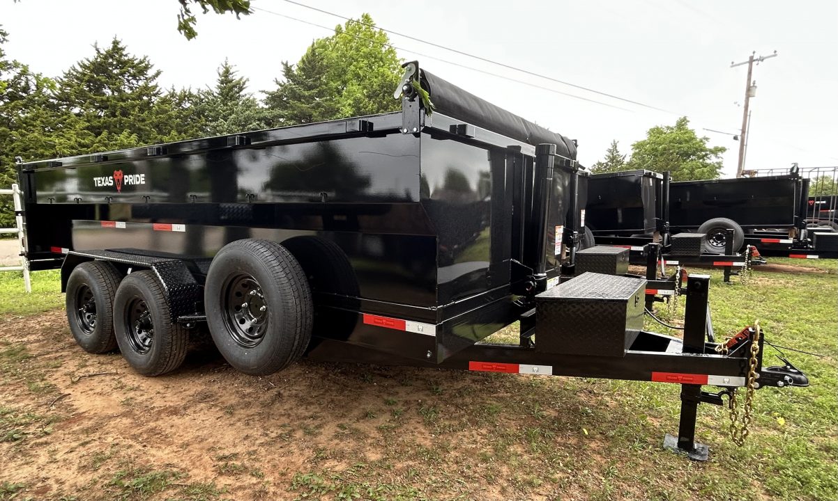 New 2026 Texas Pride Trailers 7x16x3 Tandem Axles Dump Trailer-8K-UPGRADES!!