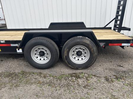 New 2026 Winston 7 TON 7 X 16 FT SKID STEER TRAILER SPRING ASSIST RAMPS