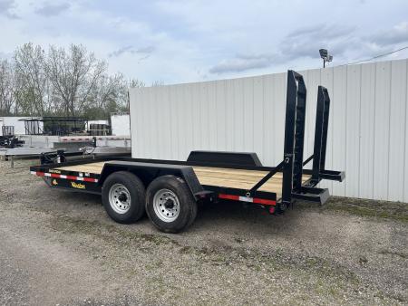 New 2026 Winston 7 TON 7 X 16 FT SKID STEER TRAILER SPRING ASSIST RAMPS