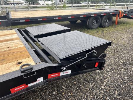 New 2026 Liberty 83 IN X 22 FT EQUIPMENT TRAILER FULL WIDTH RAMPS 15400 GVWR