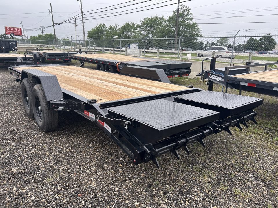 New 2026 Liberty 83 IN X 22 FT EQUIPMENT TRAILER FULL WIDTH RAMPS 15400 GVWR
