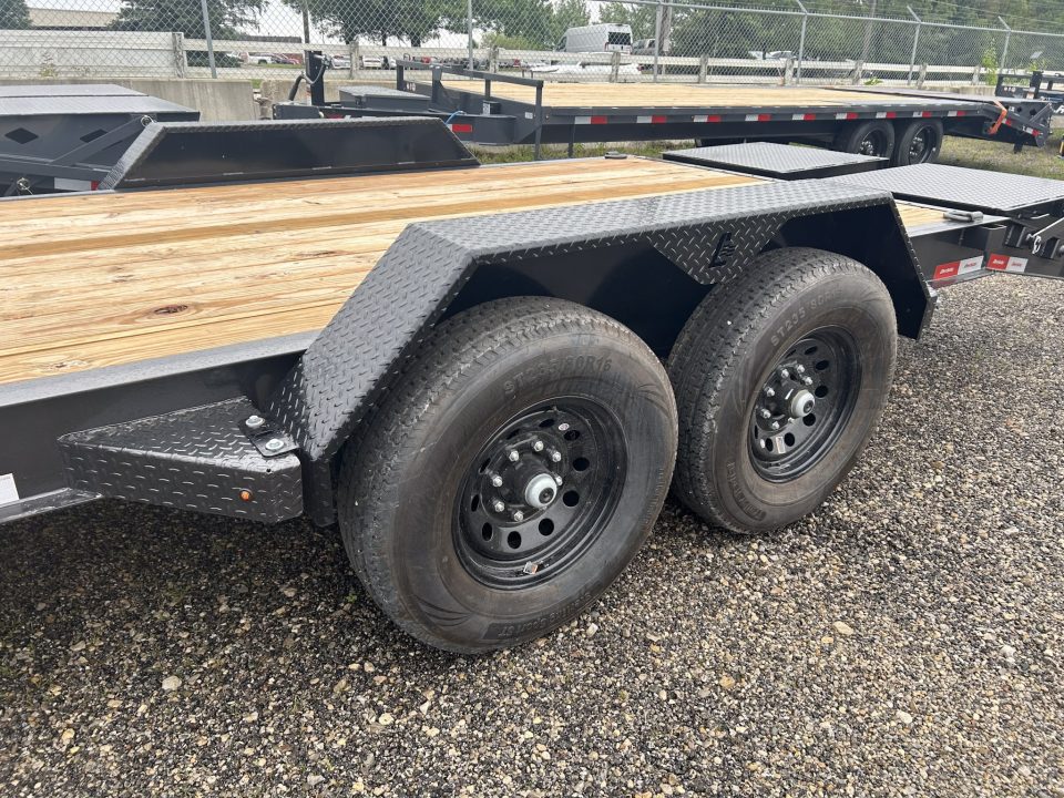 New 2026 Liberty 83 IN X 22 FT EQUIPMENT TRAILER FULL WIDTH RAMPS 15400 GVWR