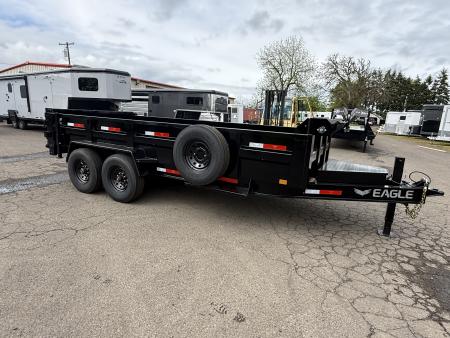 New 2026 Eagle Trailers 7x16 Raptor Low Pro Dump Trailer 14K