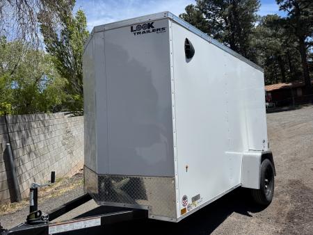Used 2025 Look Trailers 5X10 ST DLX Ramp Cargo / Enclosed Trailer