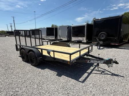 New Lamar Utility 83x14 7k w/ Single Brake, Dovetail & SQ Tube Top Rail