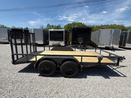New Lamar Utility 83x14 7k w/ Single Brake, Dovetail & SQ Tube Top Rail
