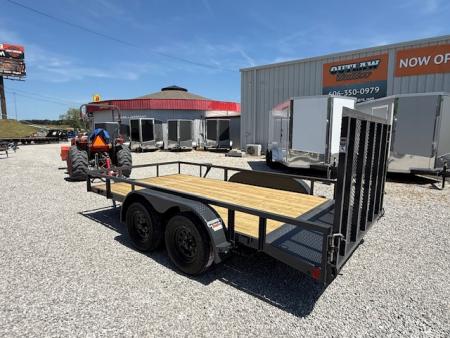New Lamar Utility 83x14 7k w/ Single Brake, Dovetail & SQ Tube Top Rail