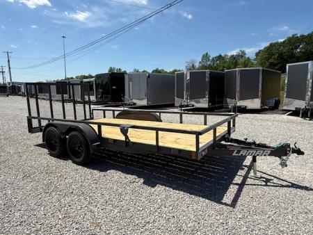 New Lamar Utility 83x16 7k W/ Single Brake, Dovetail & SQ Tube Top Rail