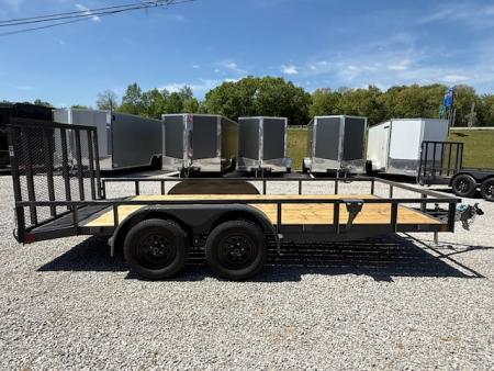 New Lamar Utility 83x16 7k W/ Single Brake, Dovetail & SQ Tube Top Rail
