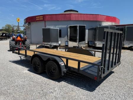 New Lamar Utility 83x16 7k W/ Single Brake, Dovetail & SQ Tube Top Rail