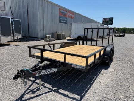 New Lamar Utility 83x16 7k W/ Single Brake, Dovetail & SQ Tube Top Rail