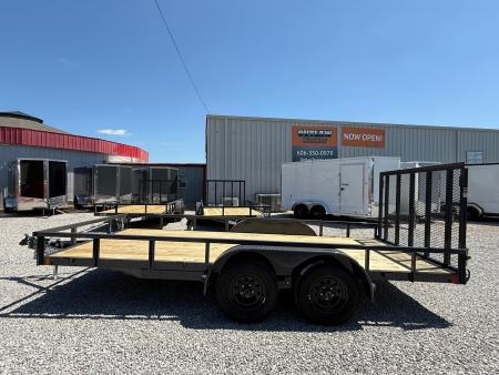 New Lamar Utility 83x16 7k W/ Single Brake & SQ Tube Top Rail