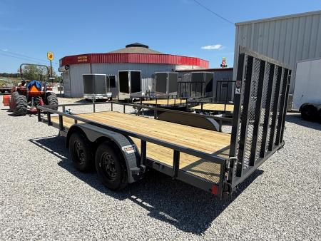 New Lamar Utility 83x16 7k W/ Single Brake & SQ Tube Top Rail
