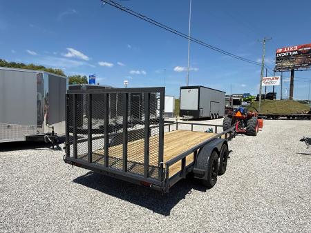 New Lamar Utility 83x16 7k W/ Single Brake & SQ Tube Top Rail