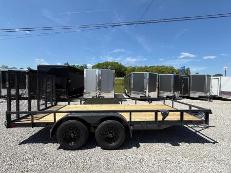 New Lamar Utility 83x16 7k W/ Single Brake & SQ Tube Top Rail