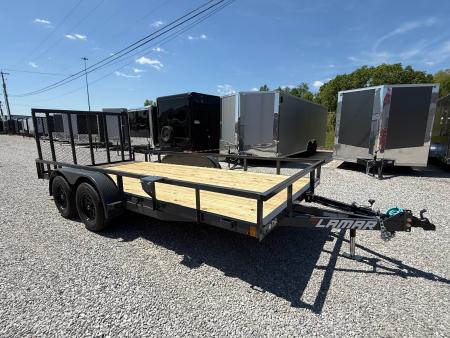 New Lamar Utility 83x16 7k W/ Single Brake & SQ Tube Top Rail