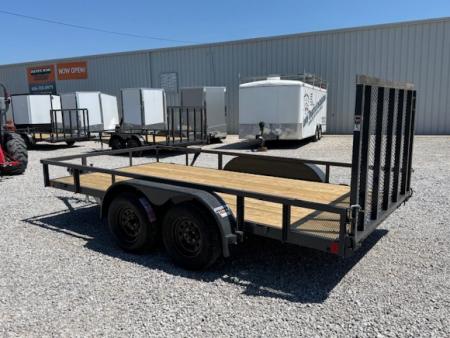 New Lamar Utility 83x14 7k w/ Single Brake & SQ Tube Top Rail