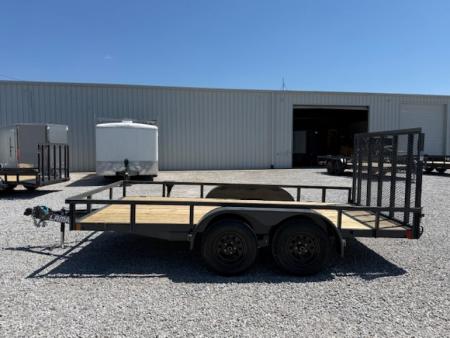 New Lamar Utility 83x14 7k w/ Single Brake & SQ Tube Top Rail