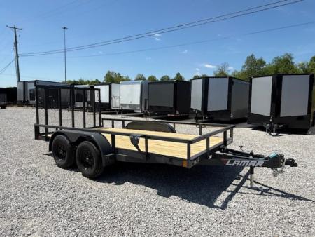 New Lamar Utility 83x14 7k w/ Single Brake & SQ Tube Top Rail