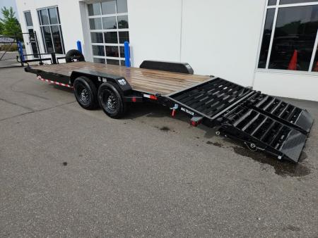 New ETB 83X20 (17+3) 14K EQUIPMENT TRAILER W/JUMBO RAMPS-BLACK