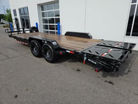 New ETB 83X20 (17+3) 14K EQUIPMENT TRAILER W/JUMBO RAMPS-BLACK