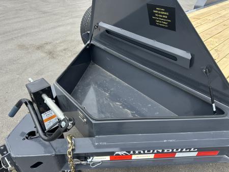 New EWB 83X24 (21+3) 14K EQUIPMENT TRAILER W/JUMBO RAMPS-GRAY