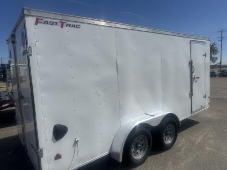 Used 2022 Wells Cargo 7x16 7K Fast Trac Cargo / Enclosed Trailer