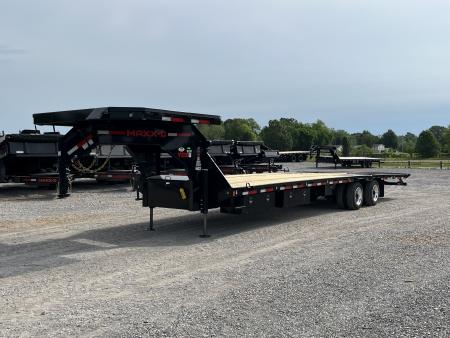 New 2026 MAXXD Hydraulic Dovetail Gooseneck Trailer | 34' x 102' 30K GVWR