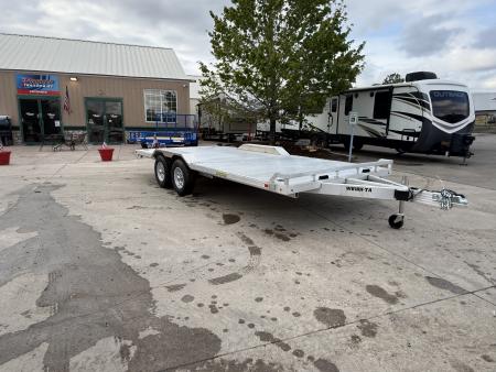 New 2027 Aluma WB18H-TA-EL-DOF-R-RR-RTD Flatbed Trailer