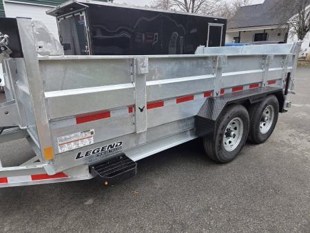 New 2026 Legend Trailers 7x14 galvanized dump trailer 14,000lb gvwr Dump Trailer