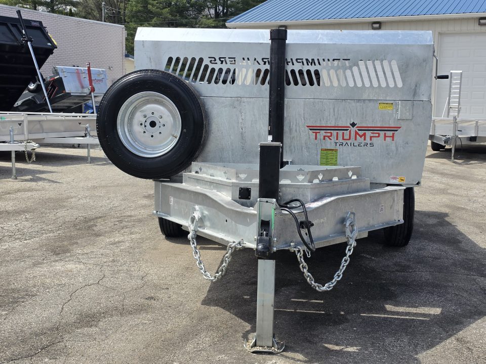 New 82" X 14' GALVANIZED DUMP 10 K AXLES SPARE TIRE INCLUDED 2026 TRIUMPH