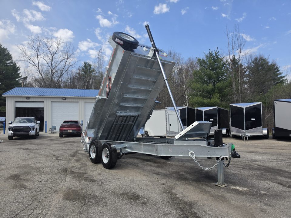 New 82" X 14' GALVANIZED DUMP 10 K AXLES SPARE TIRE INCLUDED 2026 TRIUMPH