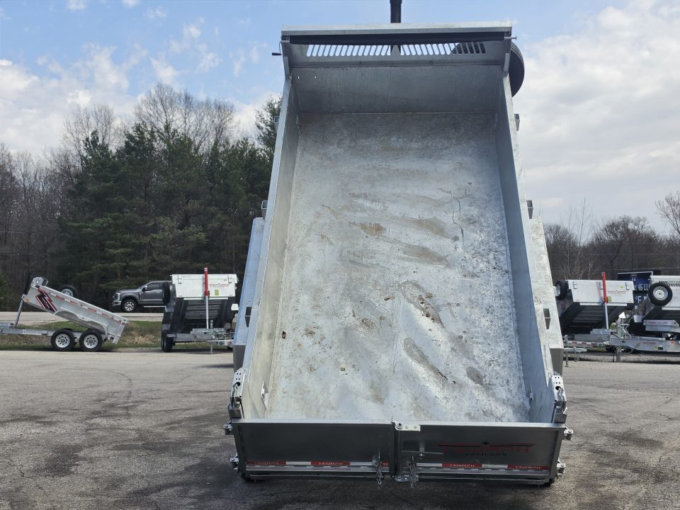 New 82" X 14' GALVANIZED DUMP 10 K AXLES SPARE TIRE INCLUDED 2026 TRIUMPH
