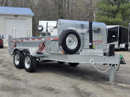New 82" X 14' GALVANIZED DUMP 10 K AXLES SPARE TIRE INCLUDED 2026 TRIUMPH