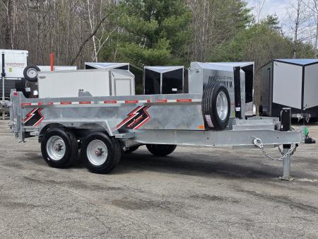 New 82" X 14' GALVANIZED DUMP 10 K AXLES SPARE TIRE INCLUDED 2026 TRIUMPH