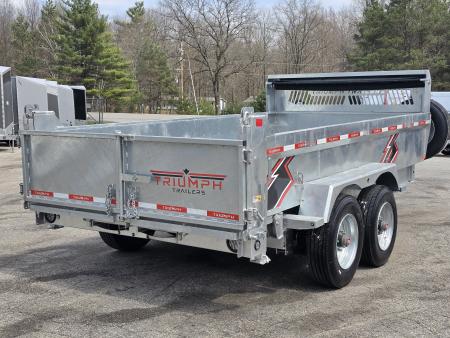 New 82" X 14' GALVANIZED DUMP 10 K AXLES SPARE TIRE INCLUDED 2026 TRIUMPH