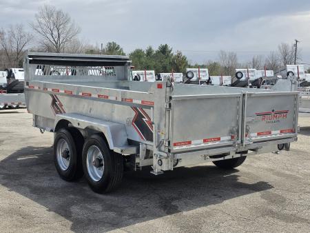 New 82" X 14' GALVANIZED DUMP 10 K AXLES SPARE TIRE INCLUDED 2026 TRIUMPH