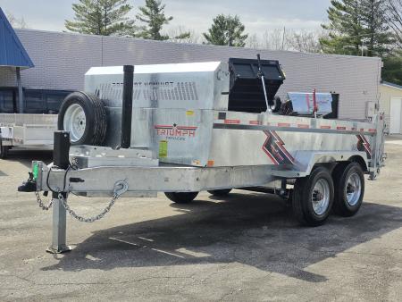 New 82" X 14' GALVANIZED DUMP 10 K AXLES SPARE TIRE INCLUDED 2026 TRIUMPH