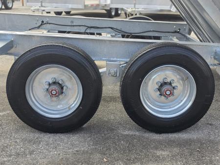 New 82" X 14' GALVANIZED DUMP 10 K AXLES SPARE TIRE INCLUDED 2026 TRIUMPH