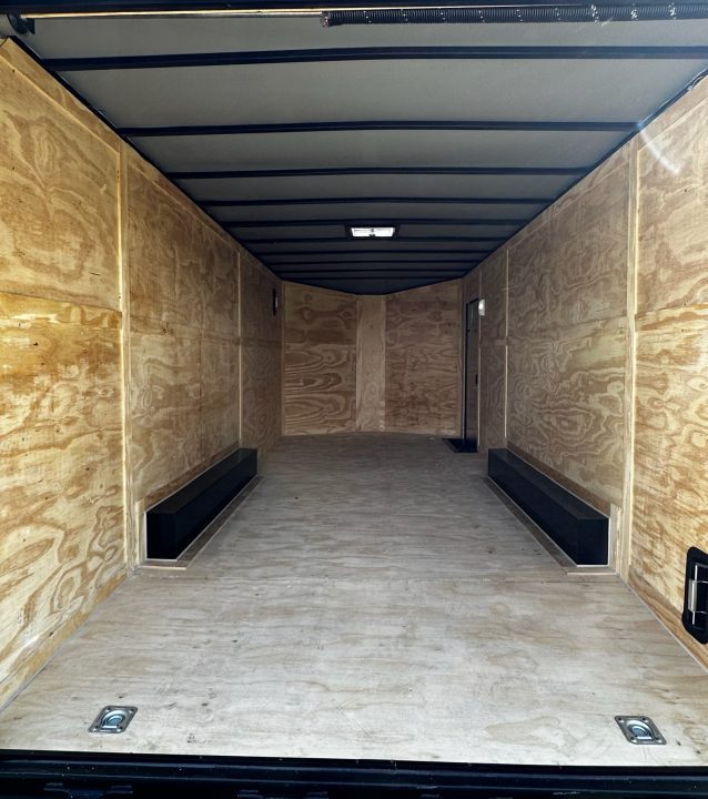 New 2026 Luxe 8.5x20 Car Hauler 5200 lb torsions White poly-Blackout- Enclosed Car Hauler