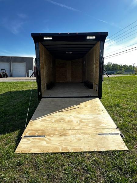New 2026 Luxe 8.5x20 Car Hauler 5200 lb torsions White poly-Blackout- Enclosed Car Hauler