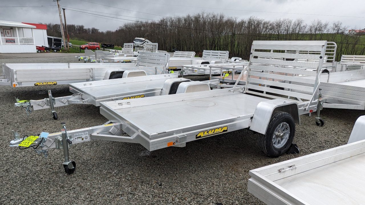 New 2027 Aluma 5'3" x 10 HD Utility Trailer w/ 4' Gate