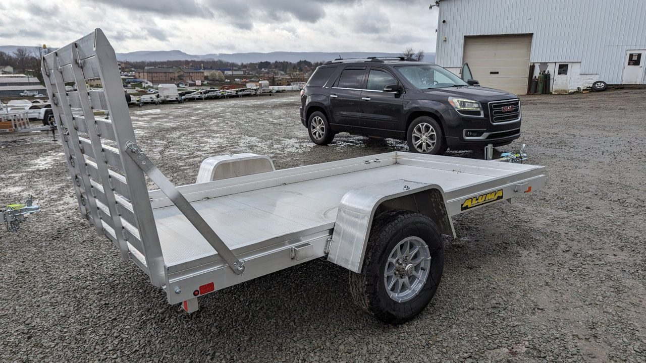 New 2027 Aluma 5'3" x 10 HD Utility Trailer w/ 4' Gate
