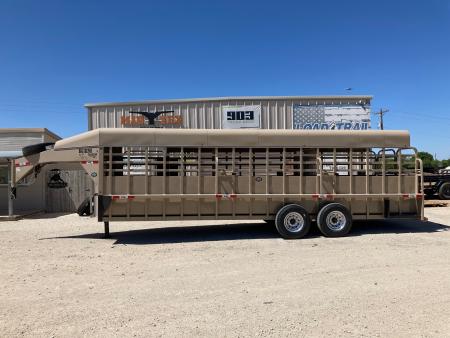 New 2026 Big Bend LS 24' X 6'8  Full Top Gooseneck Livestock Trailer