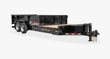 New CHARCOAL 2026 MIDSOTA 82 x 18 N-FFRD1814 17.6K Front Deck Rear Dump Trailer