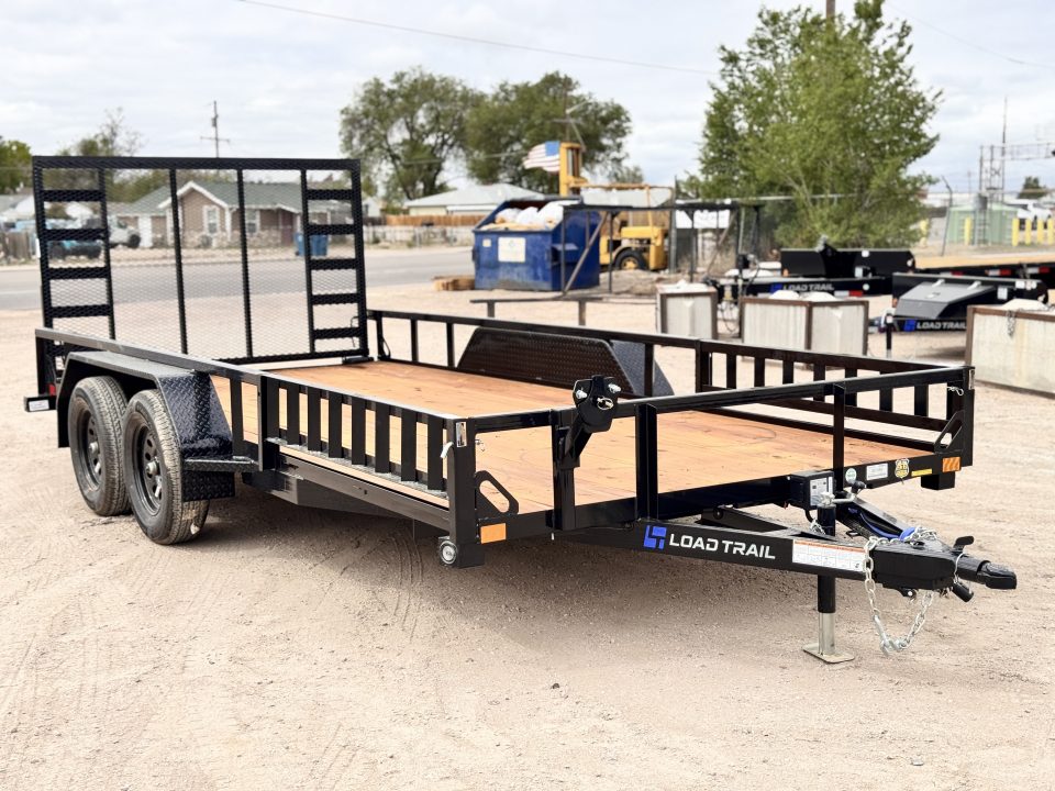 New 2026 Load Trail 7-16 Tandem Axle Ramp Gate Utility W/ ATV Ramps 7K GVWR