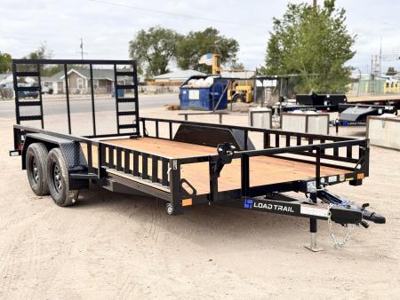 New 2026 Load Trail 7-16 Tandem Axle Ramp Gate Utility W/ ATV Ramps 7K GVWR